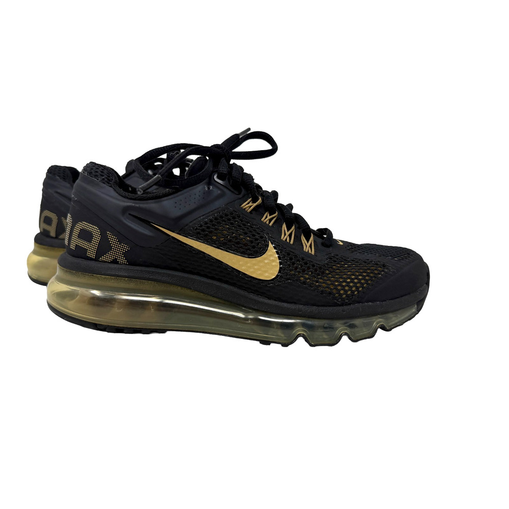 Nike Air Max 2013 GS YOUTH Running Black Cushion Sports 555426-005 Size 3.5Y